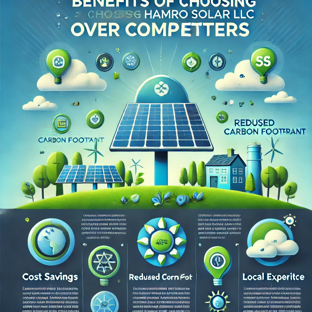 DALL·E-2025-01-27-10.40.29-An-engaging-image-for-Benefits-of-Choosing-Hamro-Solar-LLC-Over-Competitors-showcasing-a-clean-and-modern-solar-panel-setup-under-a-bright-blue-sky Hamro Solar LLC: Affordable Solar Solutions for All