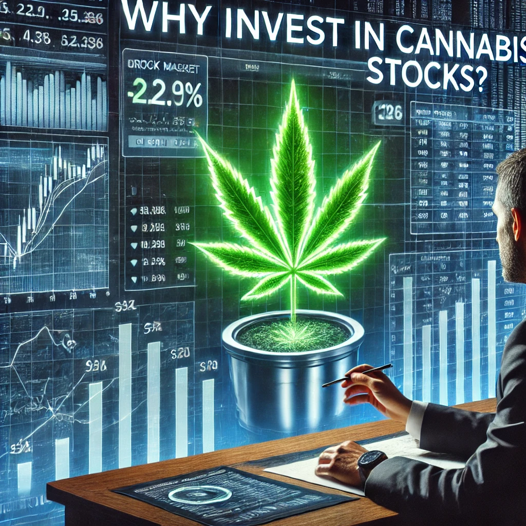 DALL·E-2025-01-30-09.38.58-A-high-impact-investment-themed-image-with-the-text-Why-Invest-in-Cannabis-Stocks_-prominently-displayed.-The-scene-features-a-futuristic-financial- 5StarsStocks Cannabis: Ultimate Investment Guide